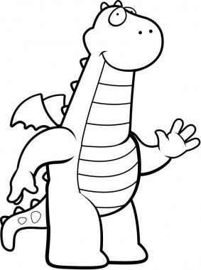 Sallayarak karikatür Dragon