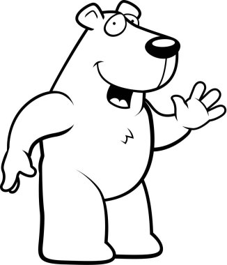 Kutup ayısı sallayarak cartoon