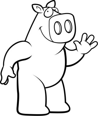 domuz sallayarak cartoon