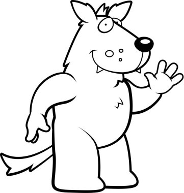 çizgi film kurt sallayarak