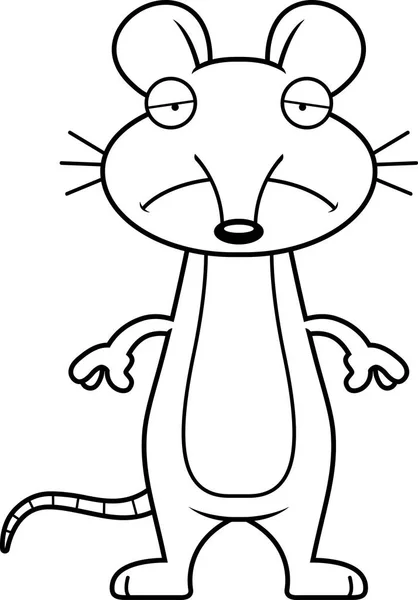 Θλιβερή Cartoon ποντίκι — Διανυσματικό Αρχείο