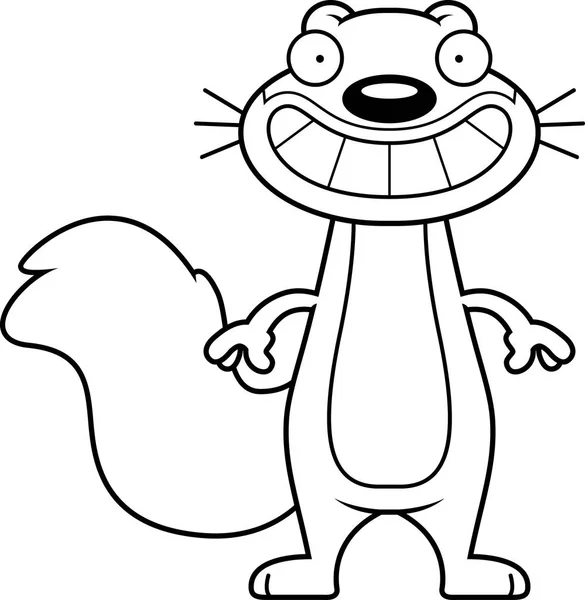 Szczęśliwy kreskówka wiewiórka — Wektor stockowy