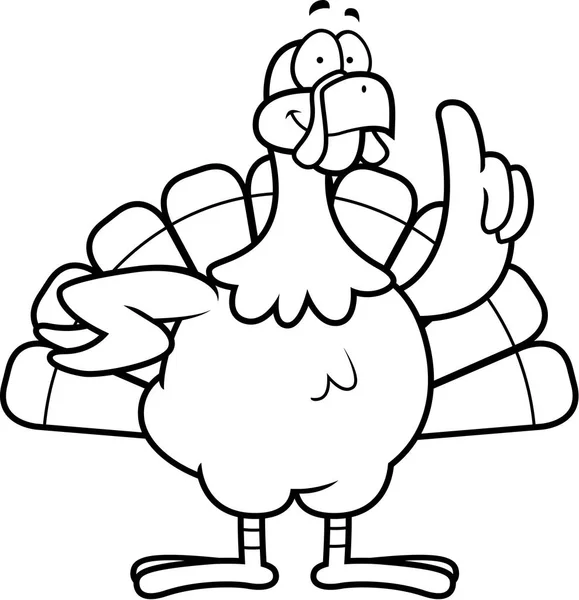 Cartoon Turkey Idea — Stock Vector