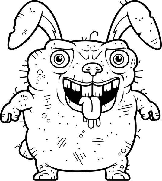 Ugly Bunny Standing — Stock Vector