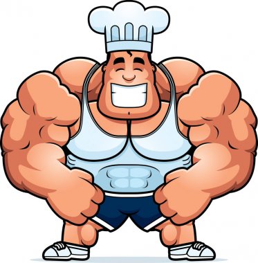 Cartoon Bodybuilding Chef