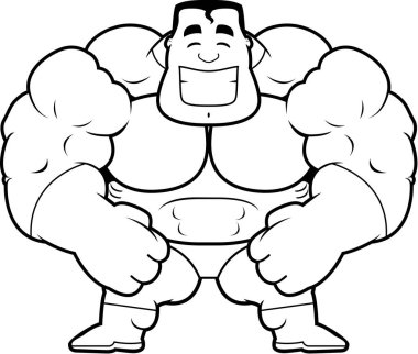 Süper kahraman karikatür esneme