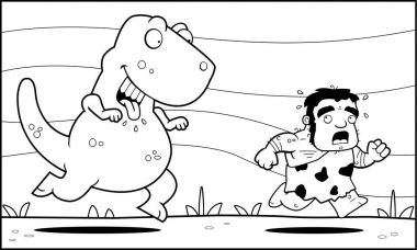 Çizgi film dinozor takip