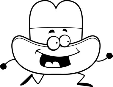 Kovboy şapkası çalışan