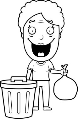 Çizgi film büyükanne çöp