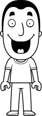 Çizgi film adam ayakta