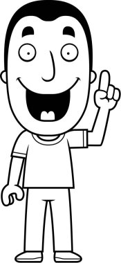 çizgi film adam fikir