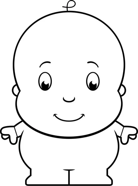 Dessin animé bébé garçon — Image vectorielle