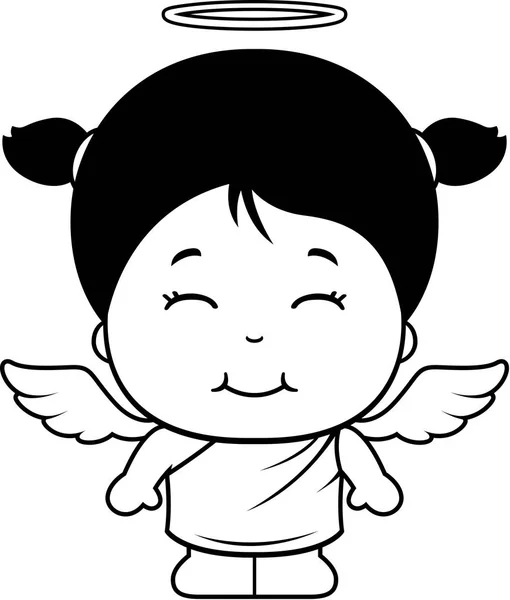 Pequeño ángel de dibujos animados — Vector de stock