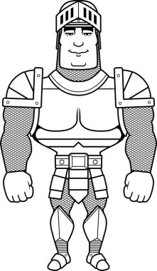 Çizgi film gülümseyen Knight