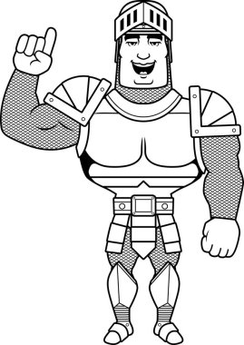 Konuşuyor karikatür Knight