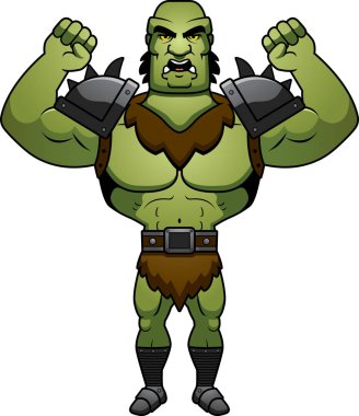 Kızgın çizgi film ork