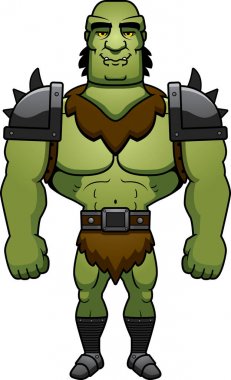 Çizgi film Orc gülümseyen