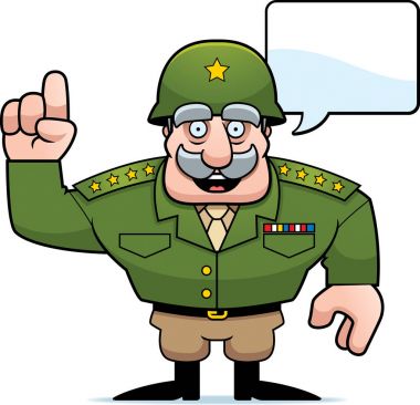 Konuşuyor karikatür askeri genel