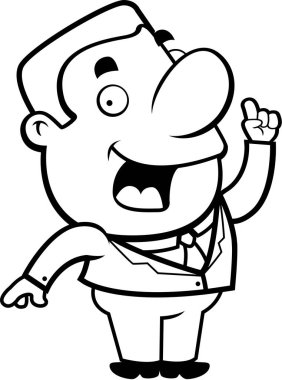 çizgi film iş adamı fikri