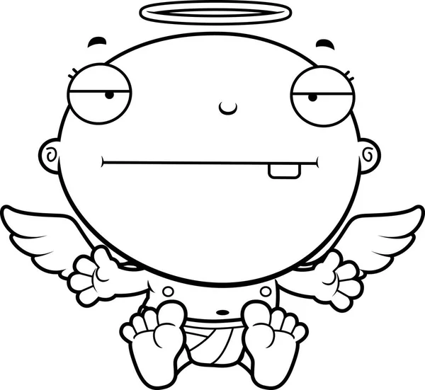 Dibujos Animados Bebe Angel Triste Vector De Stock C Cthoman