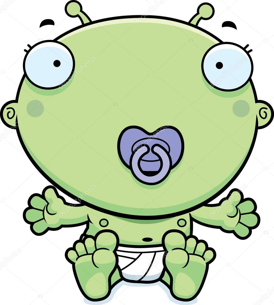 Cartoon Baby Alien Pacifier