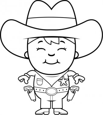 Çizgi film çocuk Şerif