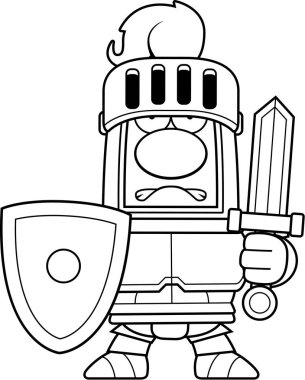 Çizgi film Knight zırh