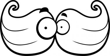 Çizgi film bıyık gözler