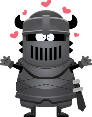 Çizgi film Kara Şövalye kucaklama