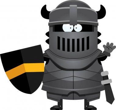 Karikatür sallayarak Kara Şövalye