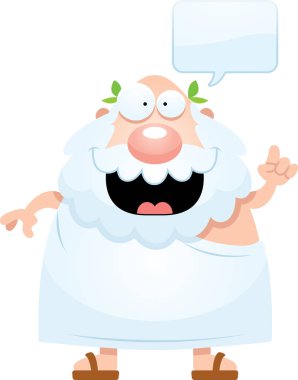 Konuşuyor karikatür Yunanca