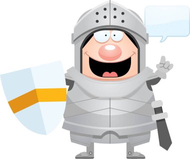 Konuşuyor karikatür Knight