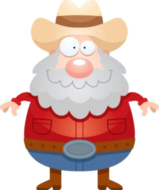 Mutlu karikatür madenci