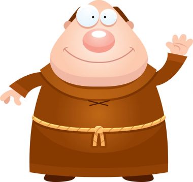 Çizgi film Monk sallayarak