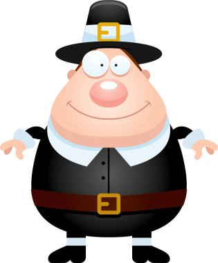 Mutlu karikatür Pilgrim