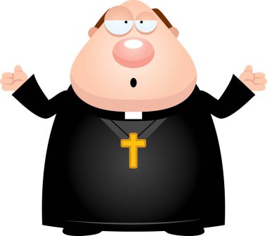 Karışık çizgi film rahip