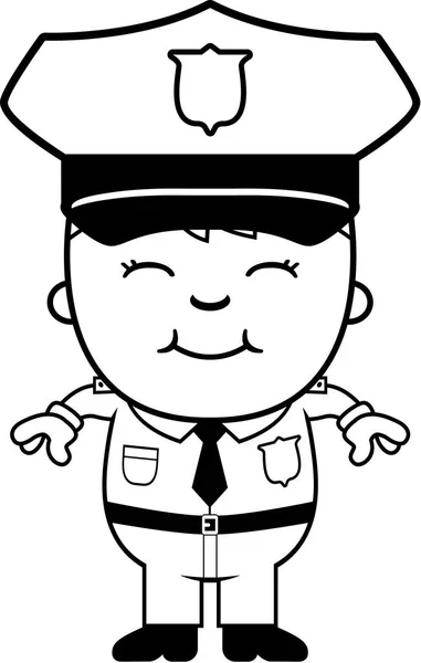 Boy Police Officer — Stock Vector