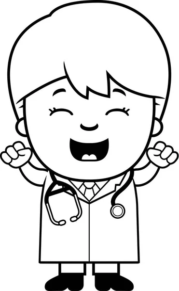 만화 아이 의사 축 — 스톡 벡터