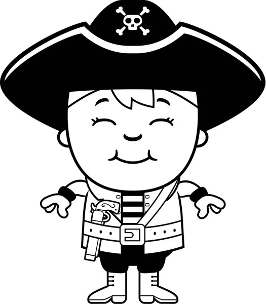 漫画の子供の海賊 — ストックベクタ