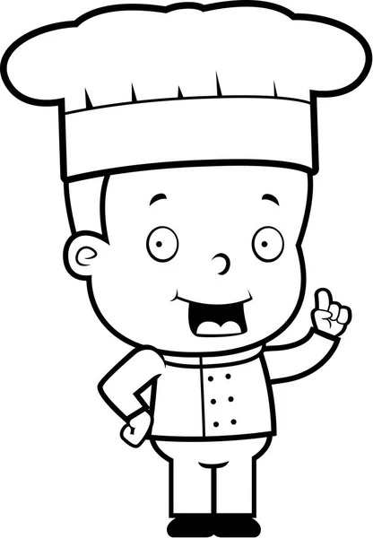 Chef bambino cartone animato — Vettoriale Stock
