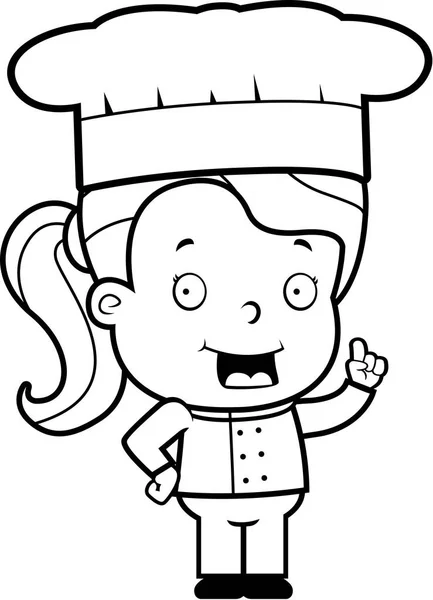 Rajzfilm gyermek Chef — Stock Vector