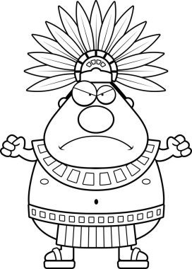 Kızgın çizgi film Aztek kralı