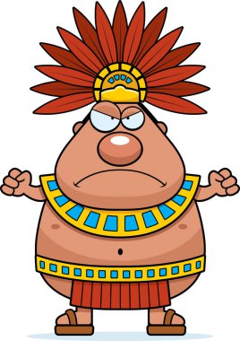 Kızgın çizgi film Aztek kralı