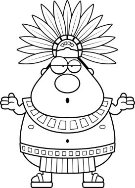 Karışık çizgi film Aztek kralı