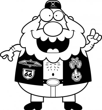 Çizgi film motorcu fikir