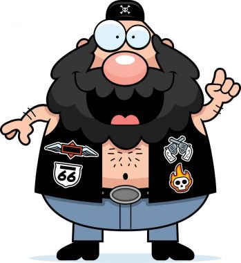 Çizgi film motorcu fikir