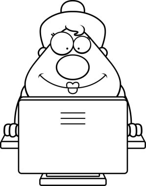 İş kadın bilgisayar