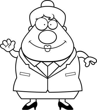 İş kadını sallayarak