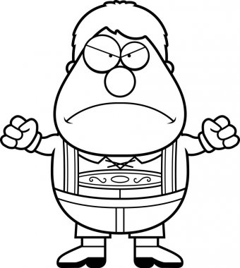 Çizgi film şortlarla çocuk kızgın