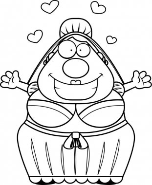 Çizgi film gelin kucaklama